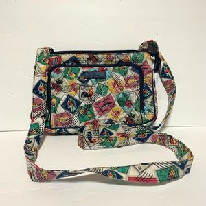 Vera Bradley Little Hipster Bag Cuban Stamps Print